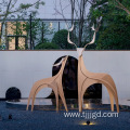 Stainless Steel Sculpture Deer Shape